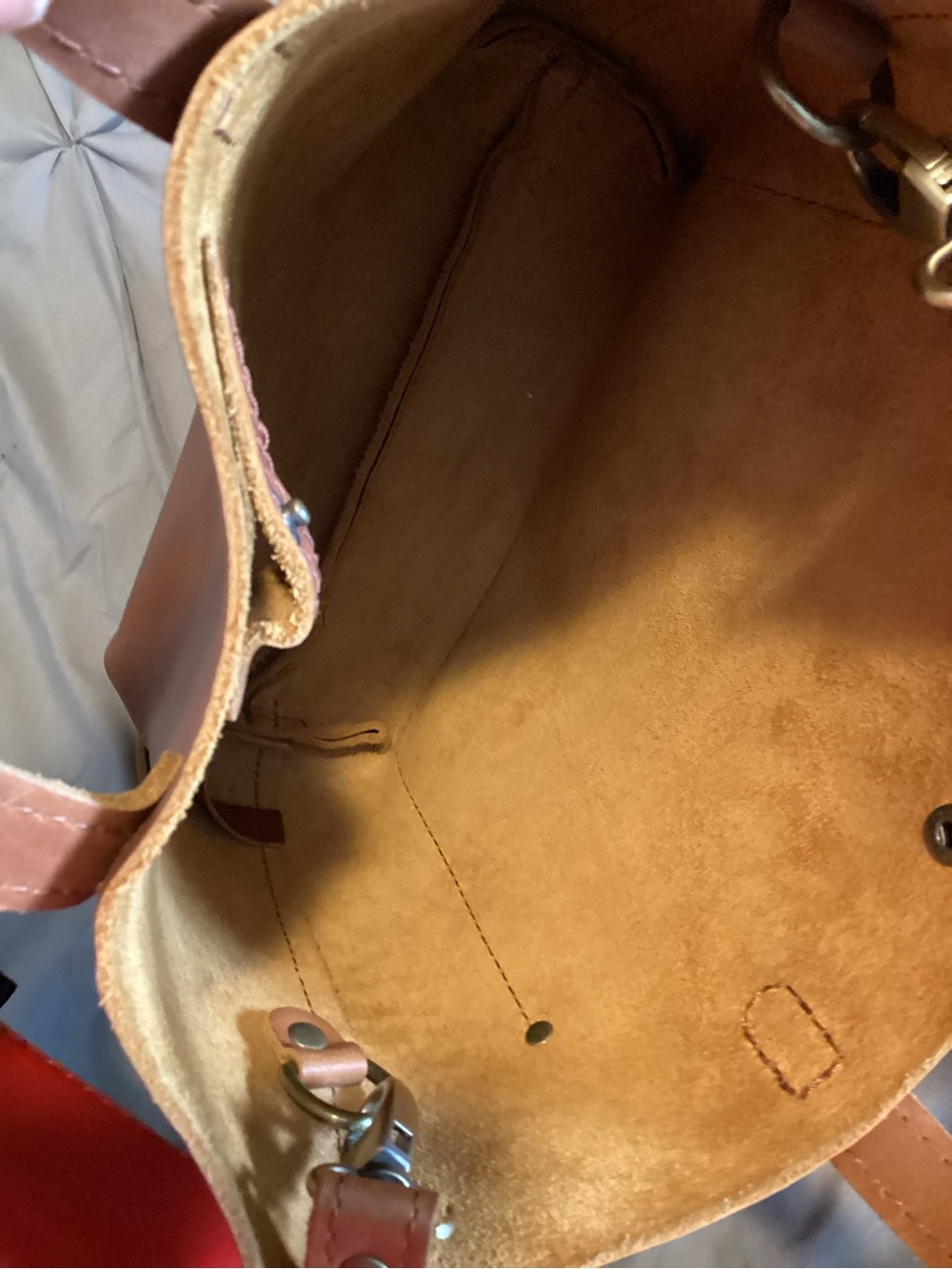 Portland Leather Goods “Almost Perfect Mini crossbody tote purse - Picture 8 of 8